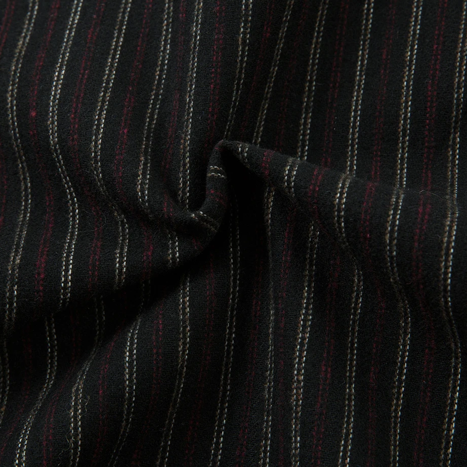 PU Leather Spliced Striped Jacket