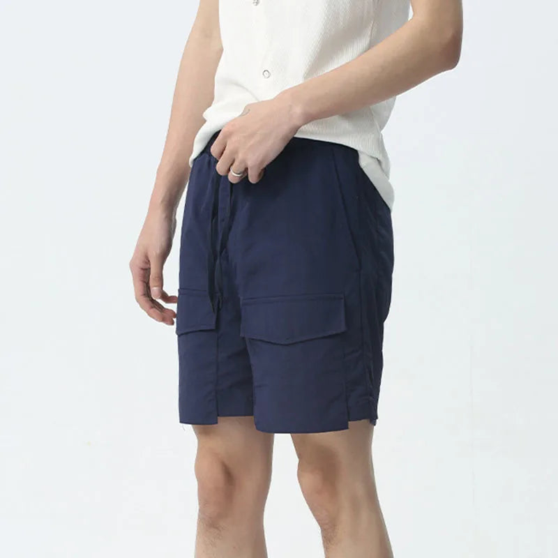 Casual Big Pockets Loose Shorts