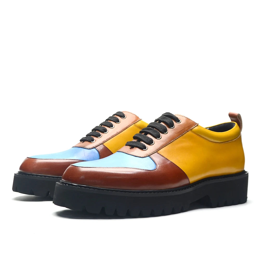 Soft Chunky Sole Mixed Color Shoes