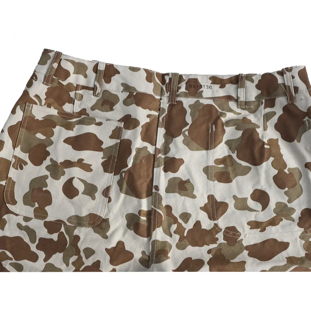 Camouflage Tactical Straight Retro Pants