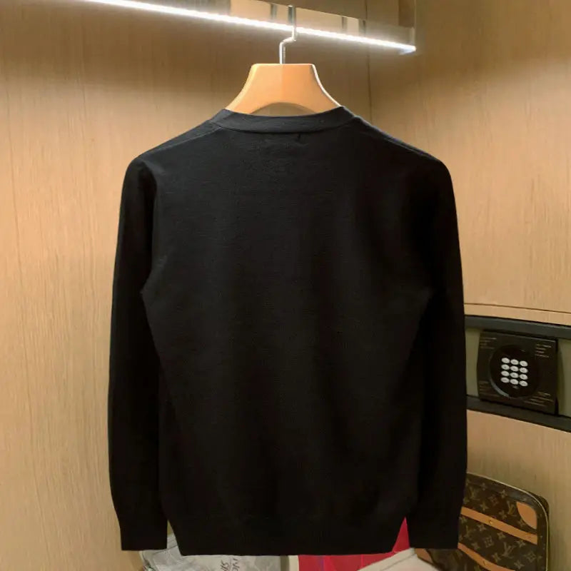 Embroidered Golden Bees V-Neck Cardigan