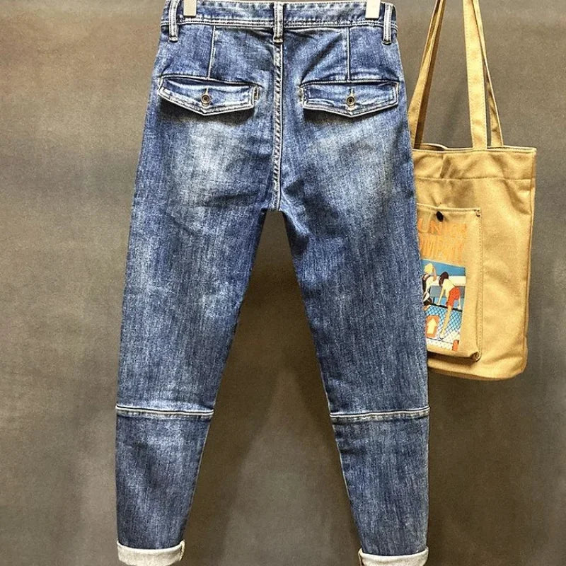 Blue Denim Vintage Slim Jeans