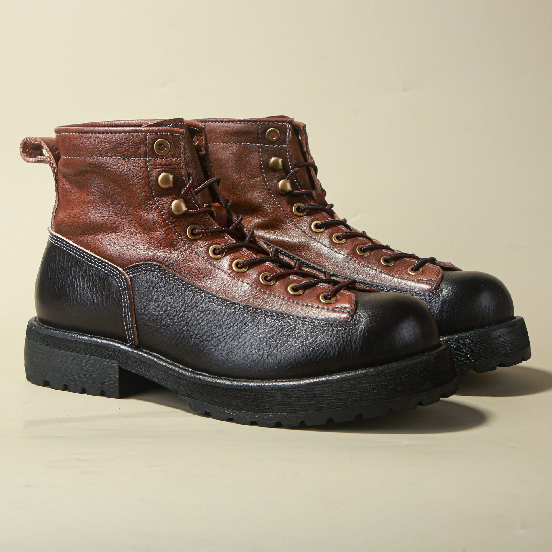 Retro Style Leather Martin Boots