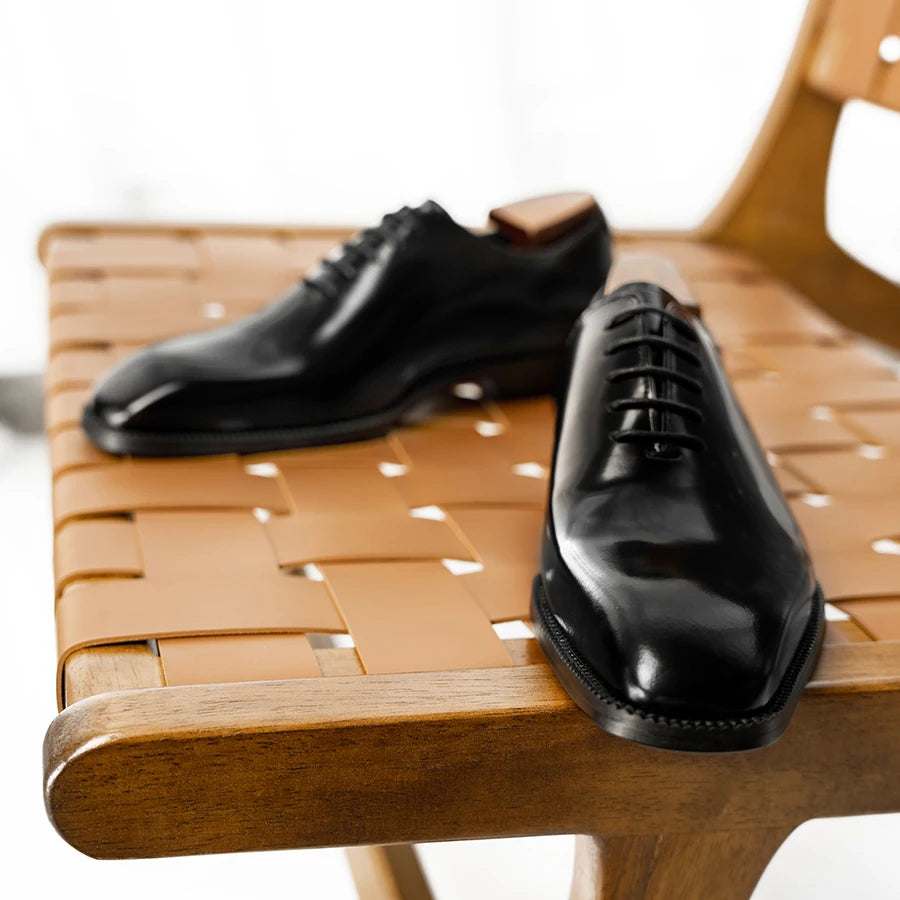 Shiny Elegant Leather Dress Oxfords Shoes