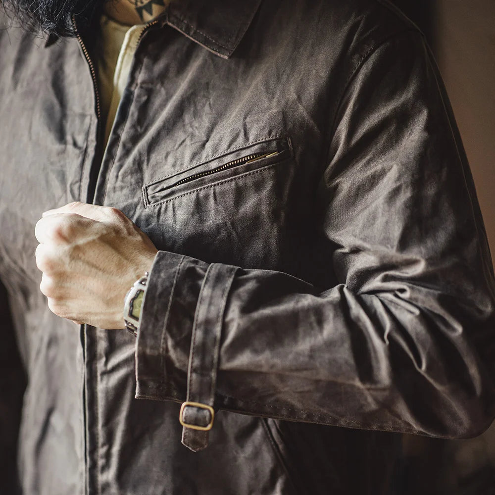 Retro Oiled Wax Style Jacket