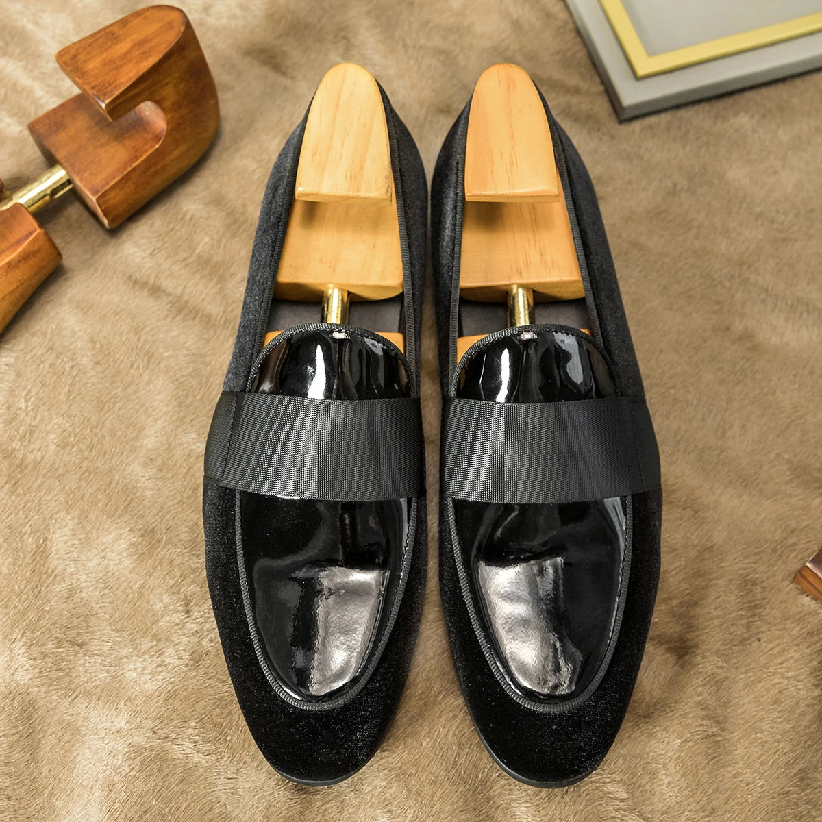 Black Classic Dress Leather Loafers