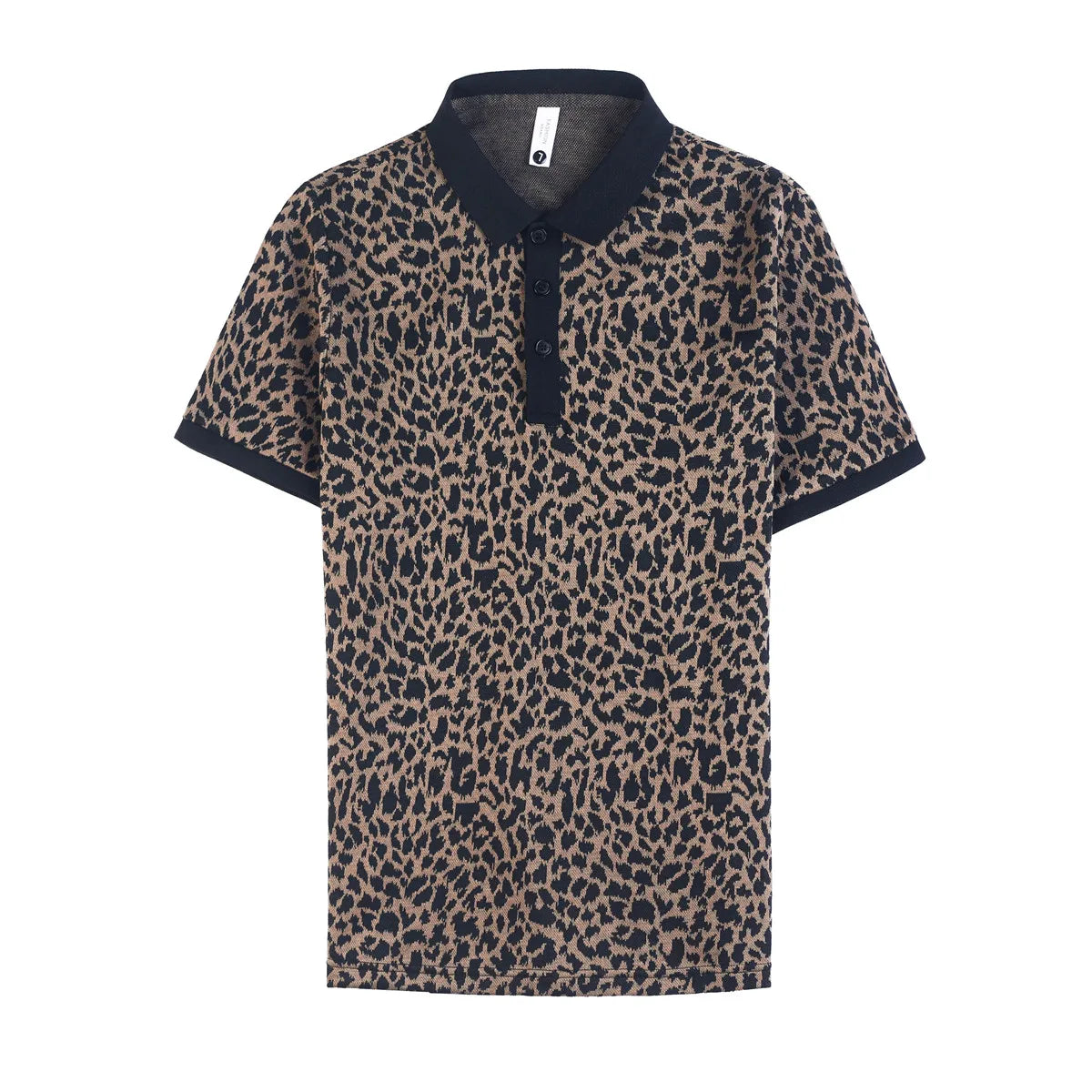 British Style Leopard SLim Fit Polo Shirt