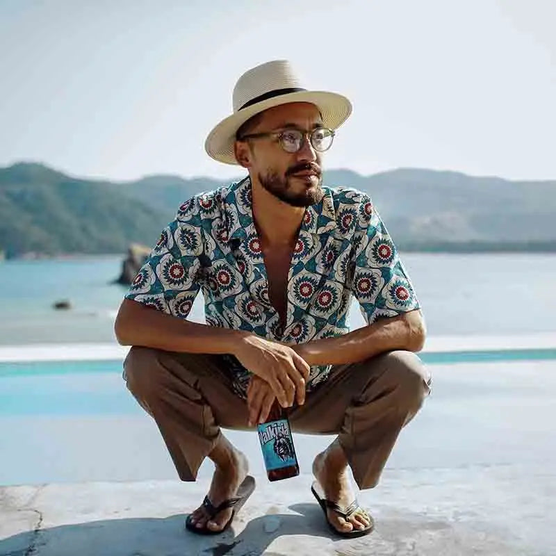 Geometric Printed Cotton Polyester Shirt