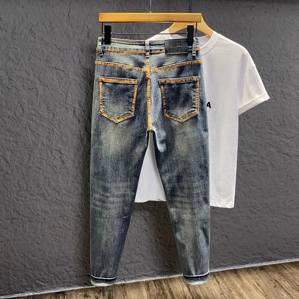 Retro Outline Fade Denim Jeans