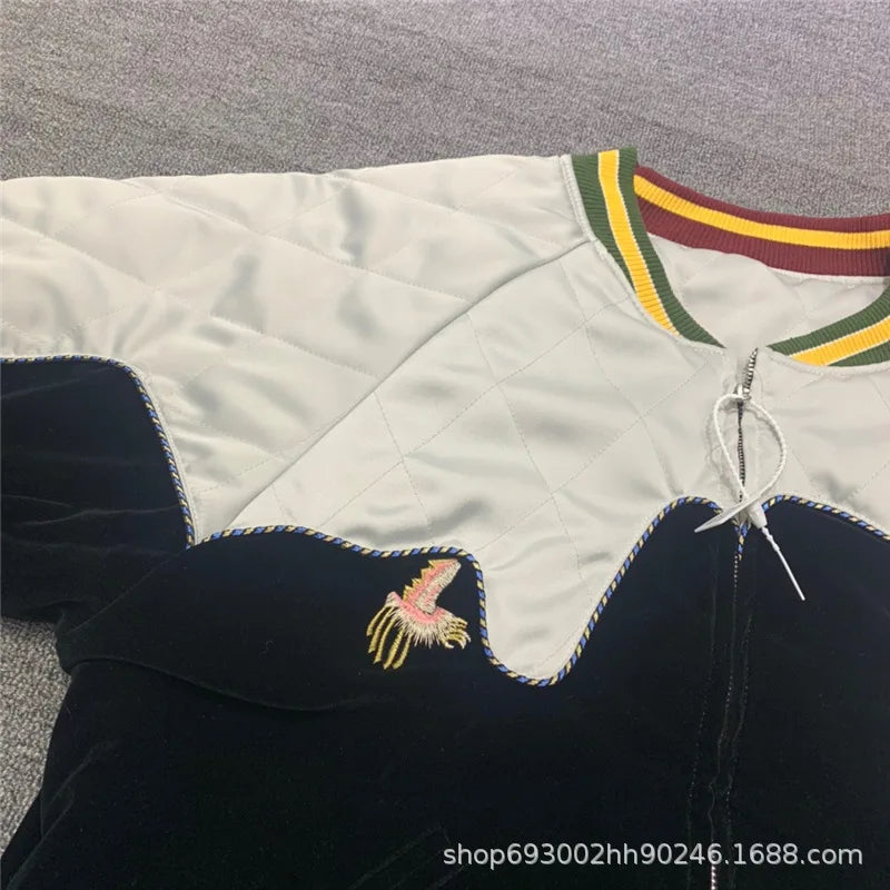 Japanese Embroidered Streetwear Baseball Jacket