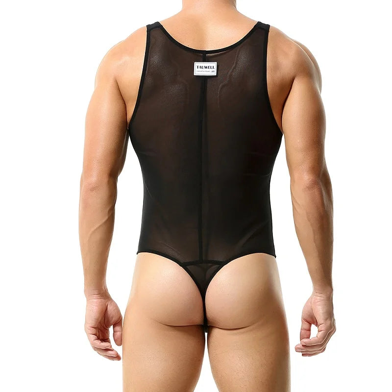 Men's See-Through Bodysuit