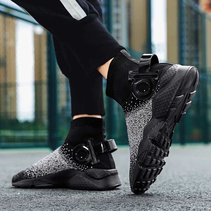 High-Tech Knit Walking Sneakers