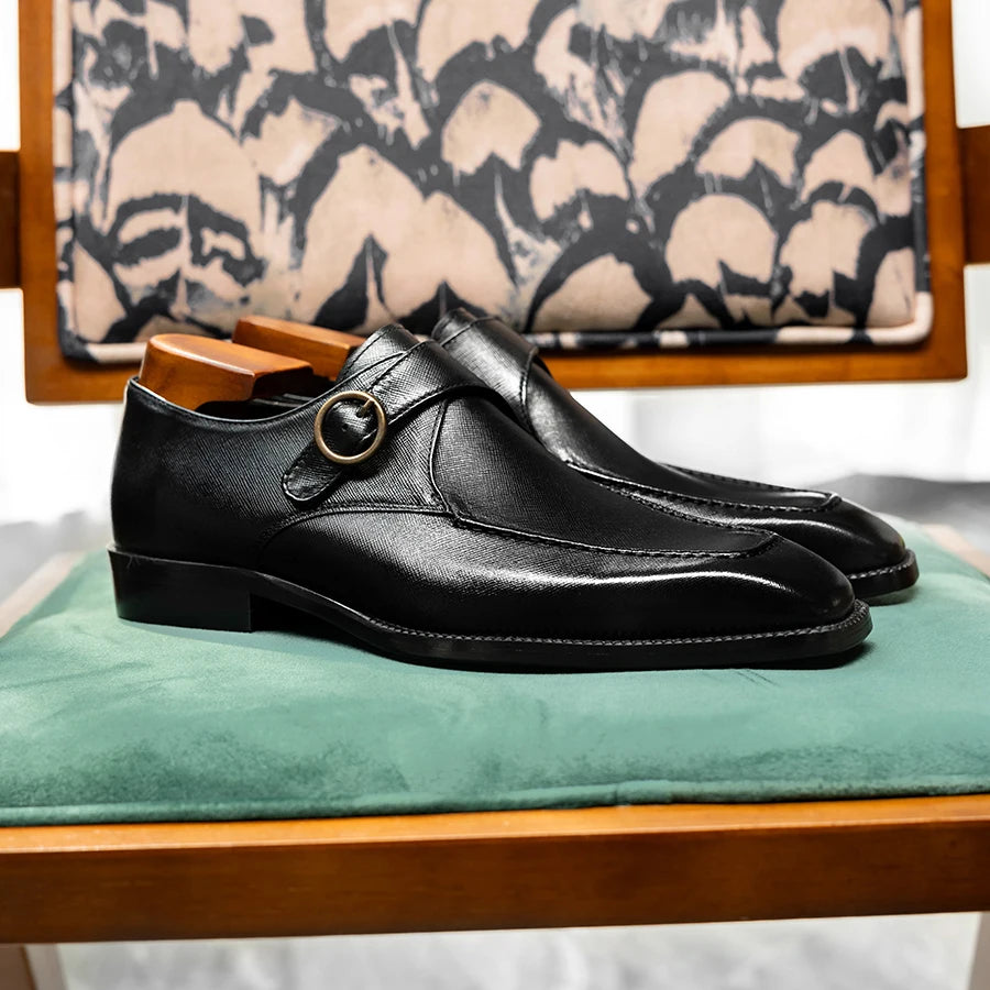 Single Monk Strap Dress Shoes