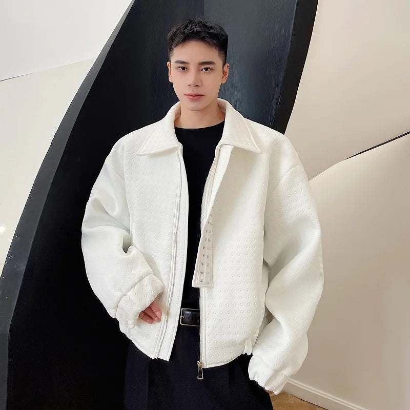 Metal Rivet Decoration Thickened Jacket