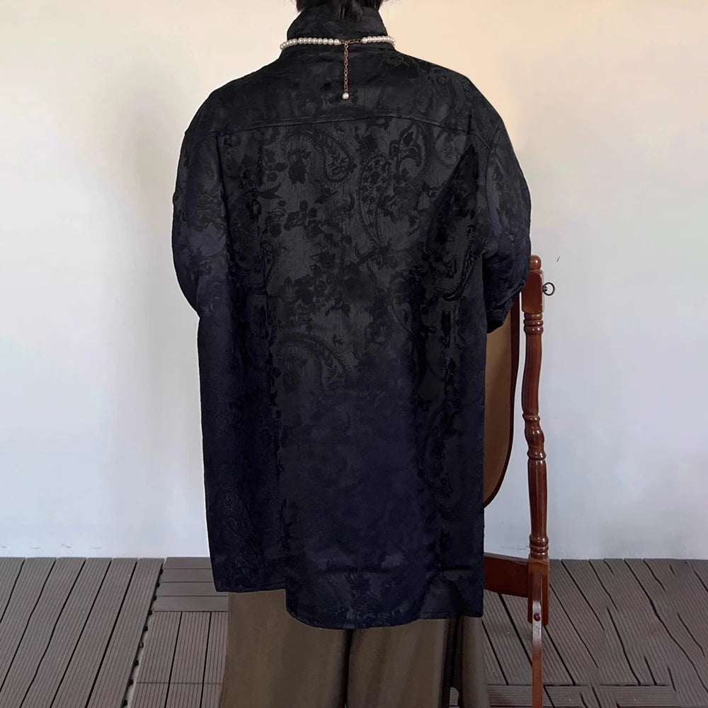 Chinese Style Retro Jacquard Shirt