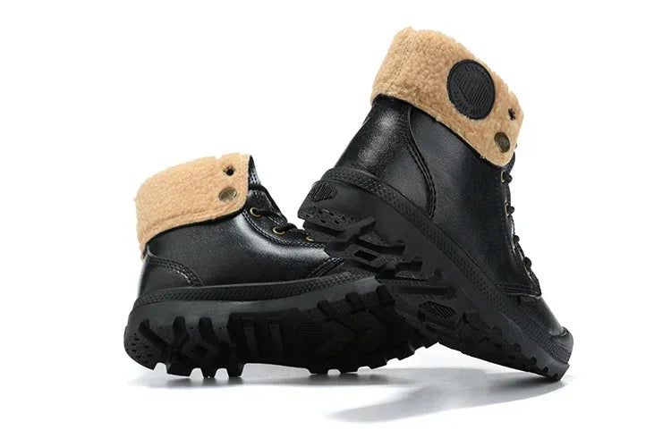 High Top Lace-Up Combat Boots