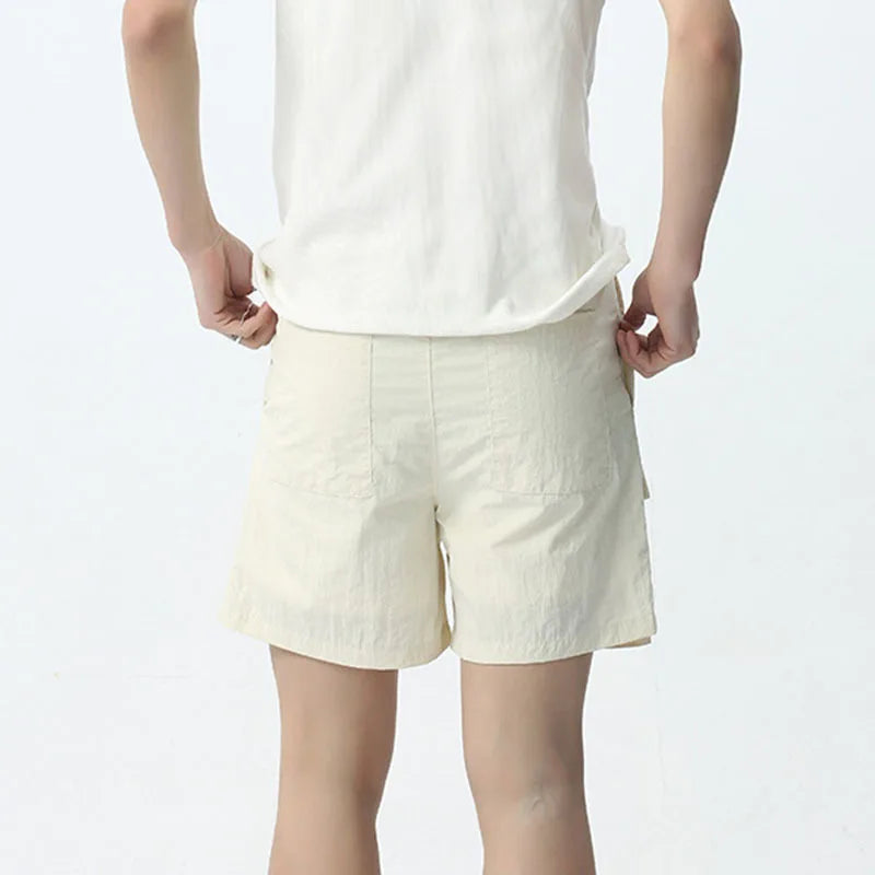 Casual Big Pockets Loose Shorts