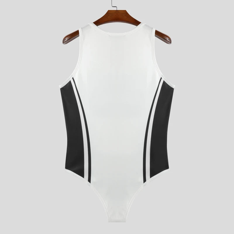 15 Number Printing Sleeveless Bodysuit