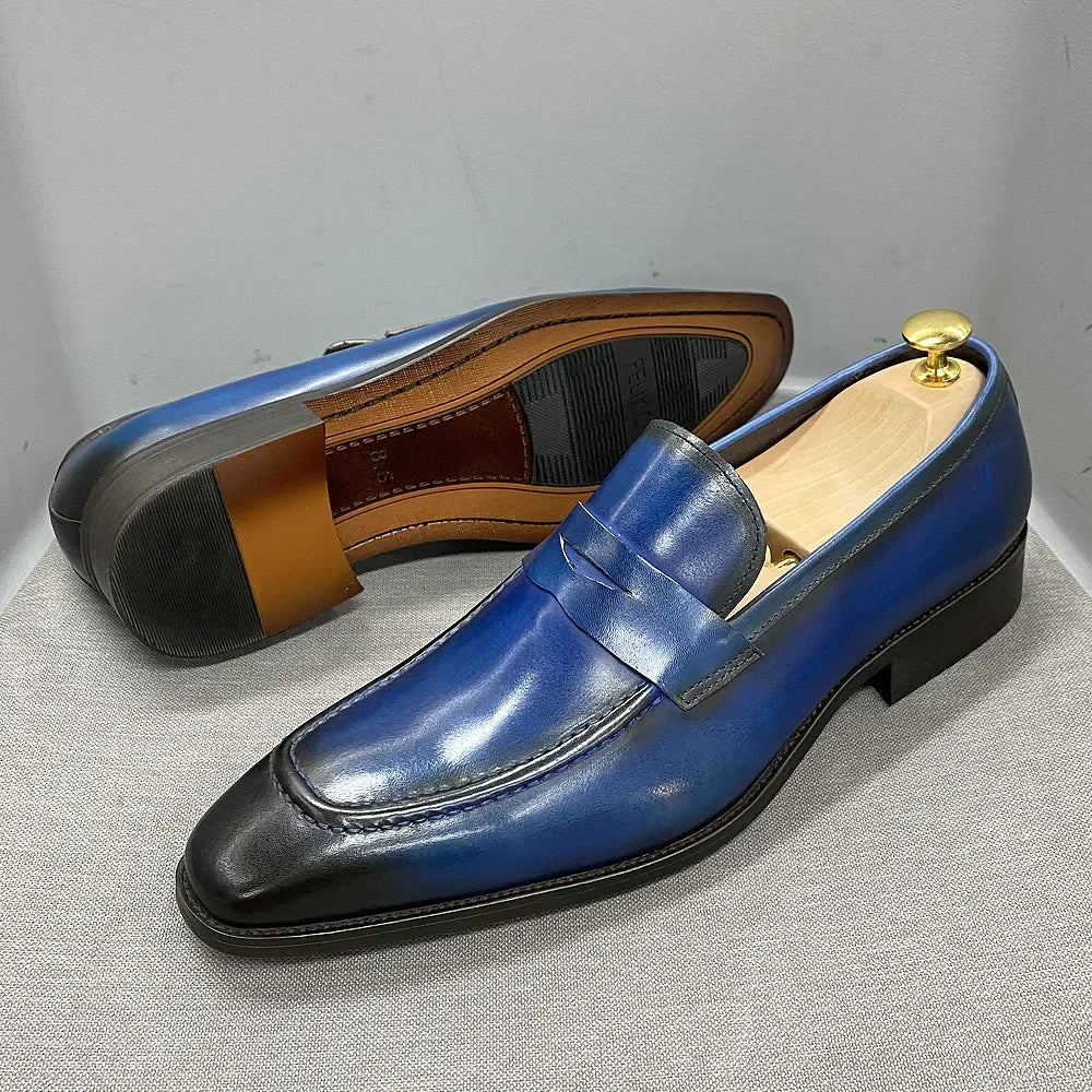 Classic Handmade Leather Penny Loafers