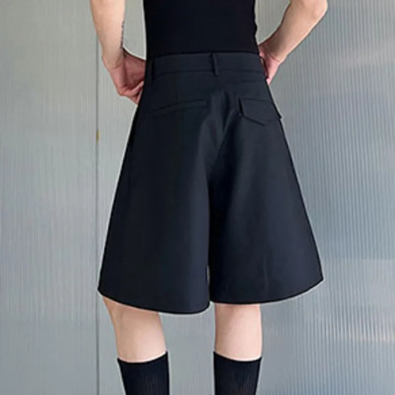 Trend Pleated Niche Design Streetwear Shorts