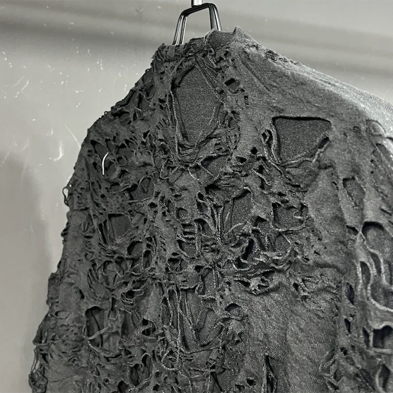 Irregular Patchwork Pleated T-Shirt