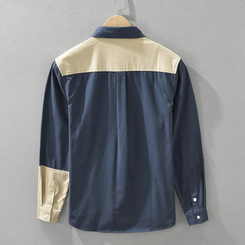 Casual Streetwear Color Block Shirt