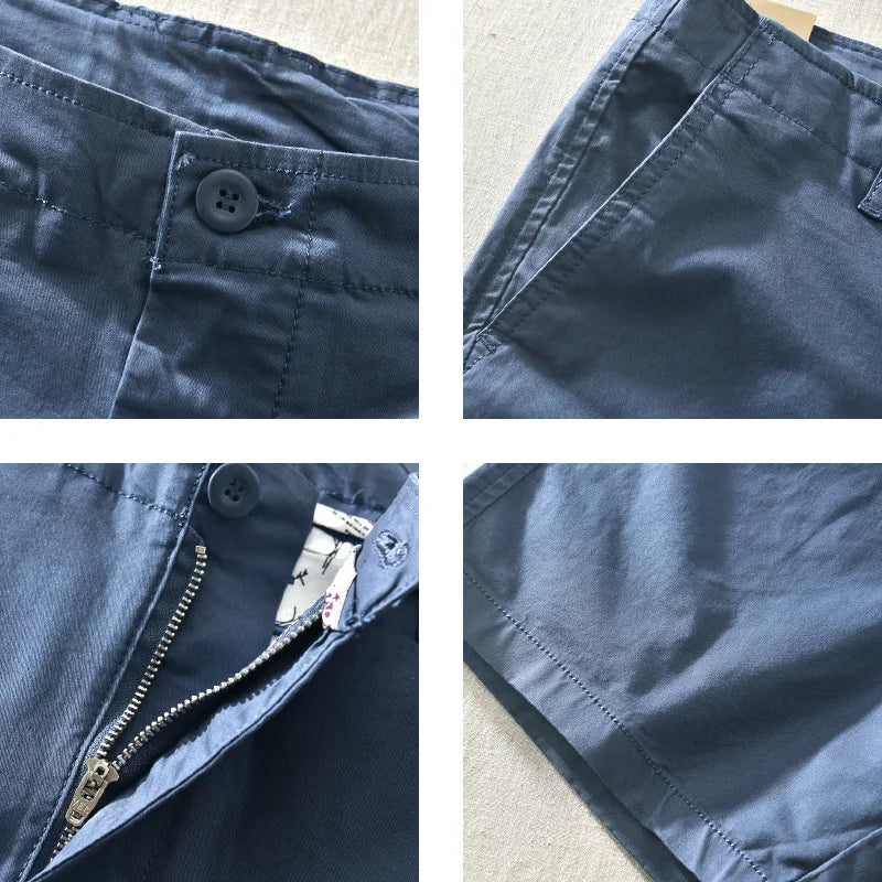 Summer Solid Color Casual Shorts