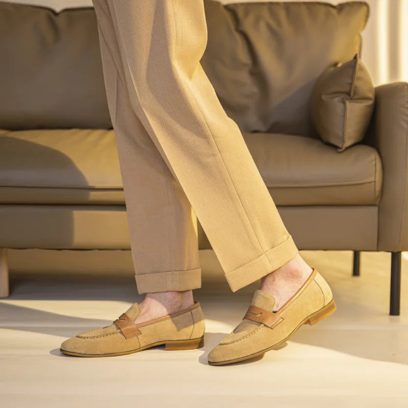Elegant Suede Casual Men's Loafers