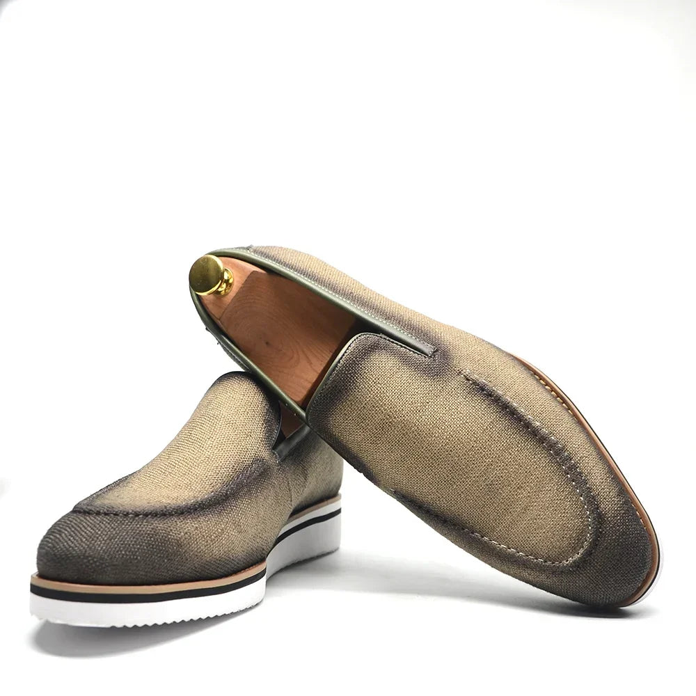Casual Denim Cloth Men's Loafers