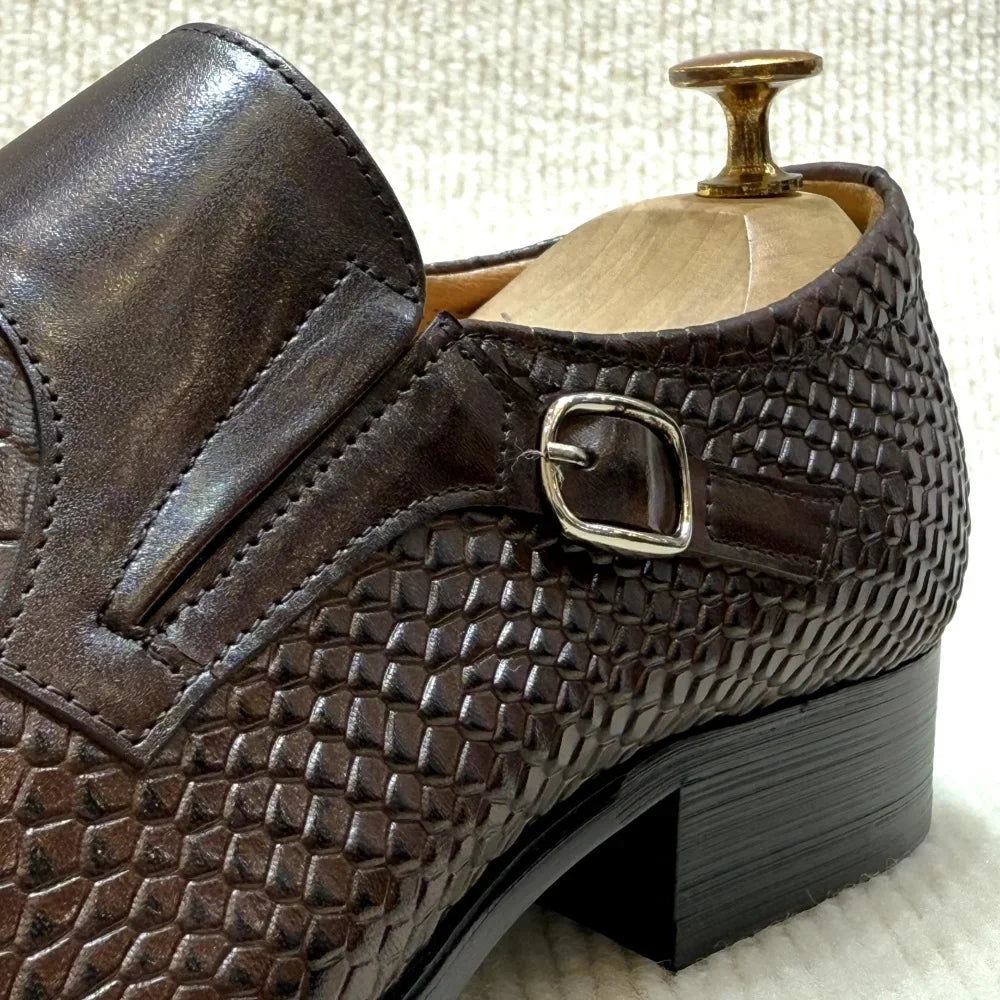 Formal Slip-On Patterned Men Shoes