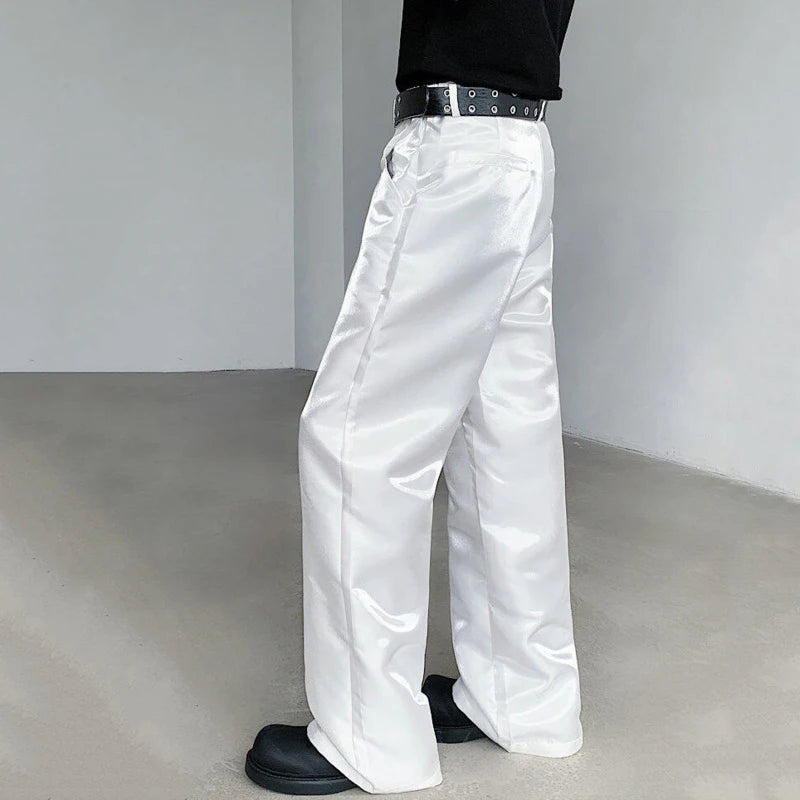 Casual Solid Color Loose Straight Fit Pants