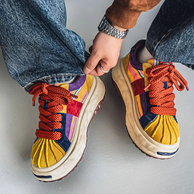 Thick Bottom Breathable Mesh Sneakers