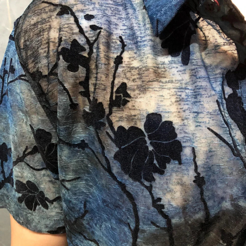 Summer Short Sleeve Flowers Shirt