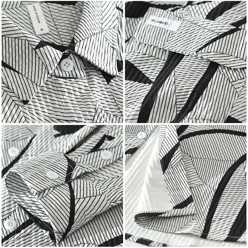 Casual Printed Pattern Long Sleeve Shirt