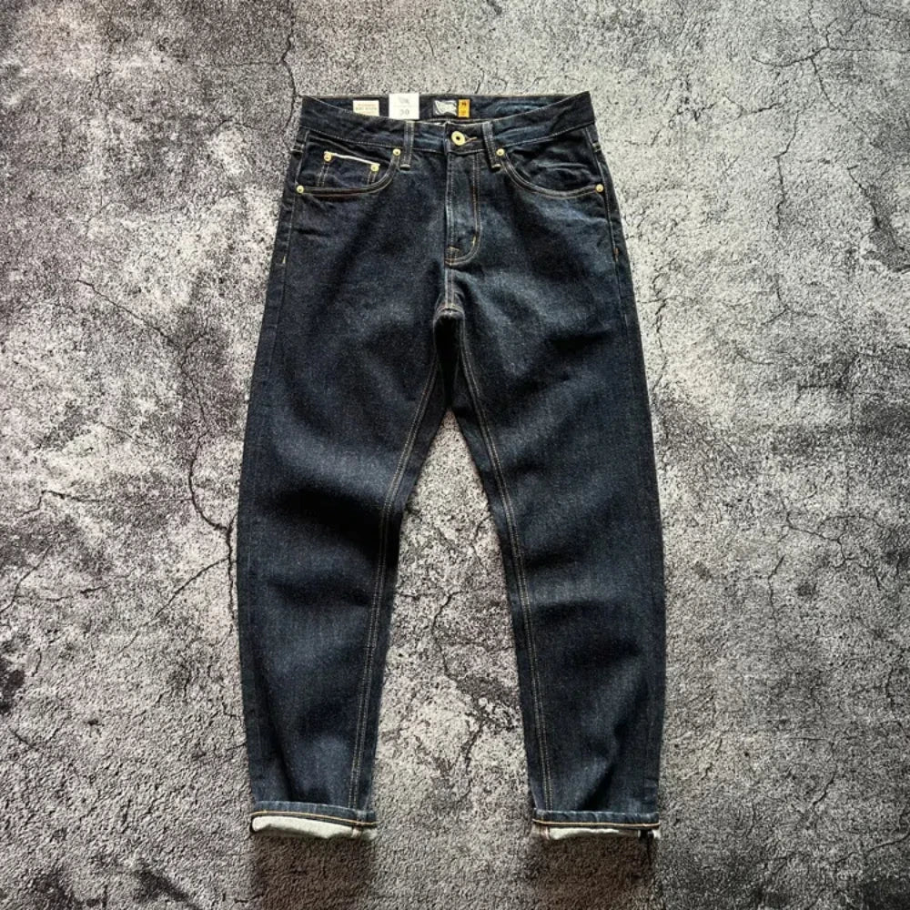 Retro Straight-Fit Solid Jeans