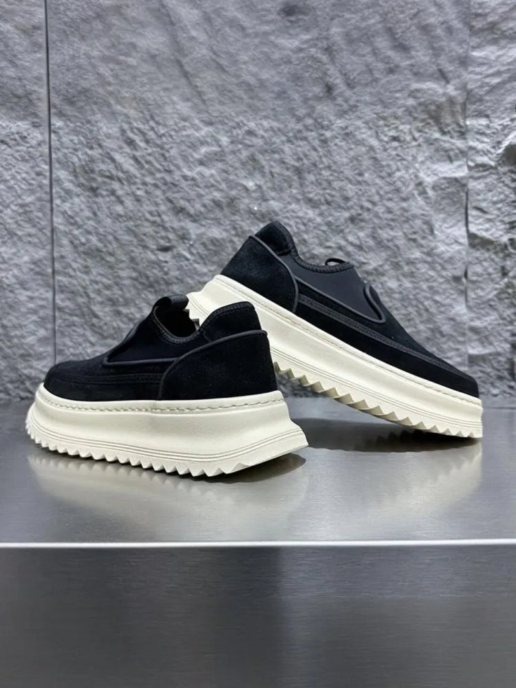 Thick Platform Round Toe Loafer Shoes