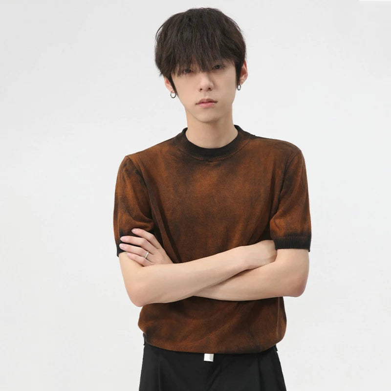 O-Neck Short Sleeve Tie-Dye T-Shirt