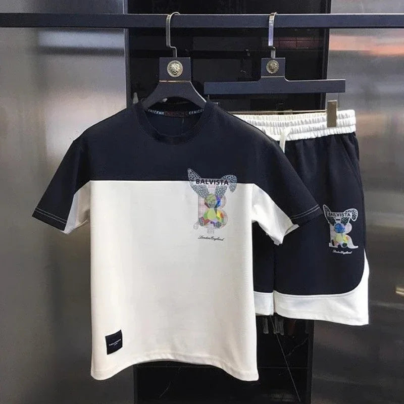 Graphic Rabbit T-Shirts Shorts Set