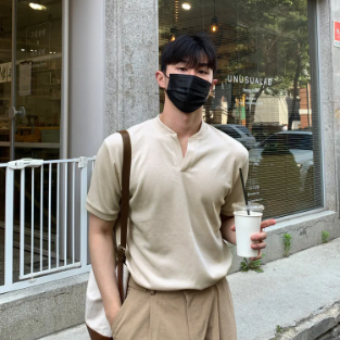 Casual V-neck Solid Color Chic T-Shirt