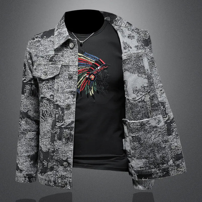 Signature Jacquard Casual Men's Jacket
