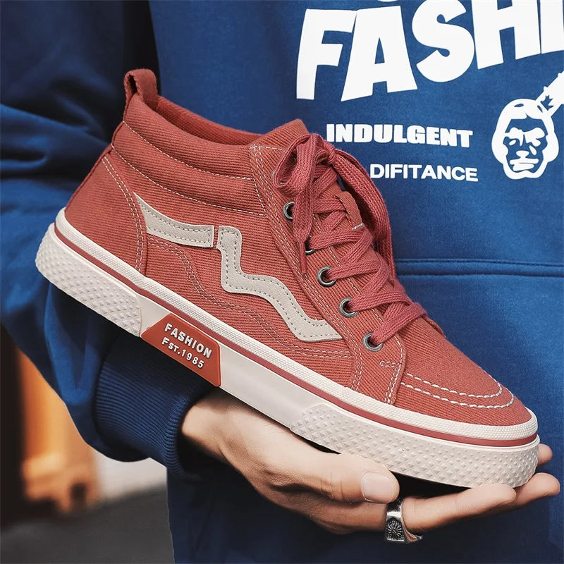 Casual High-Top Canvas Men Sneakers