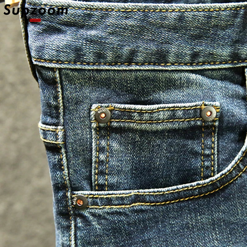 Zipper Fly Casual Denim Pockets Jeans