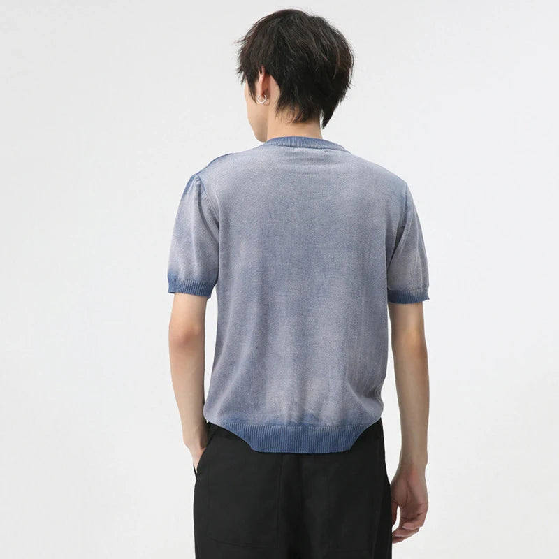 O-Neck Short Sleeve Tie-Dye T-Shirt