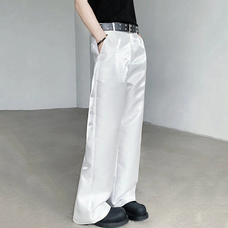 Casual Solid Color Loose Straight Fit Pants