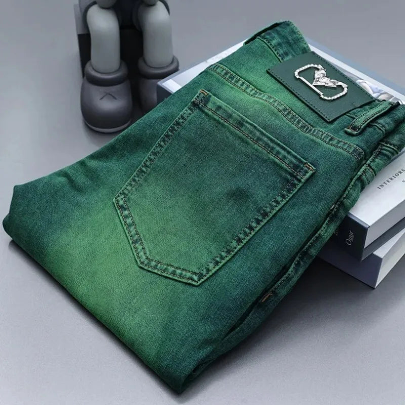 Emerald Green Slim Fit Style Jeans
