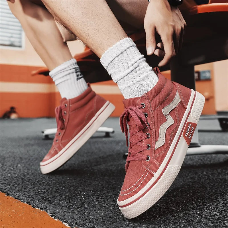 Casual High-Top Canvas Men Sneakers