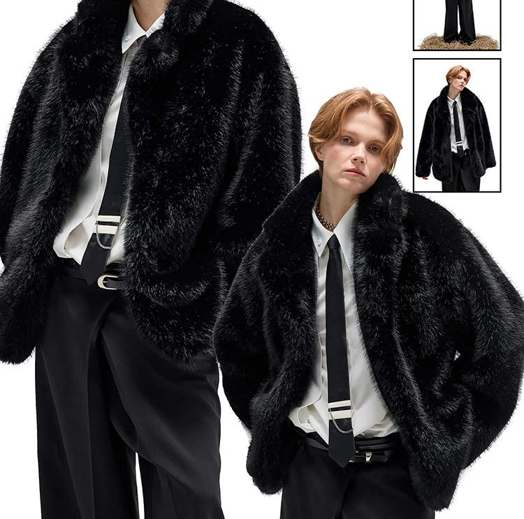 Winter Thick Warm Hairy Faux Fur Jacket