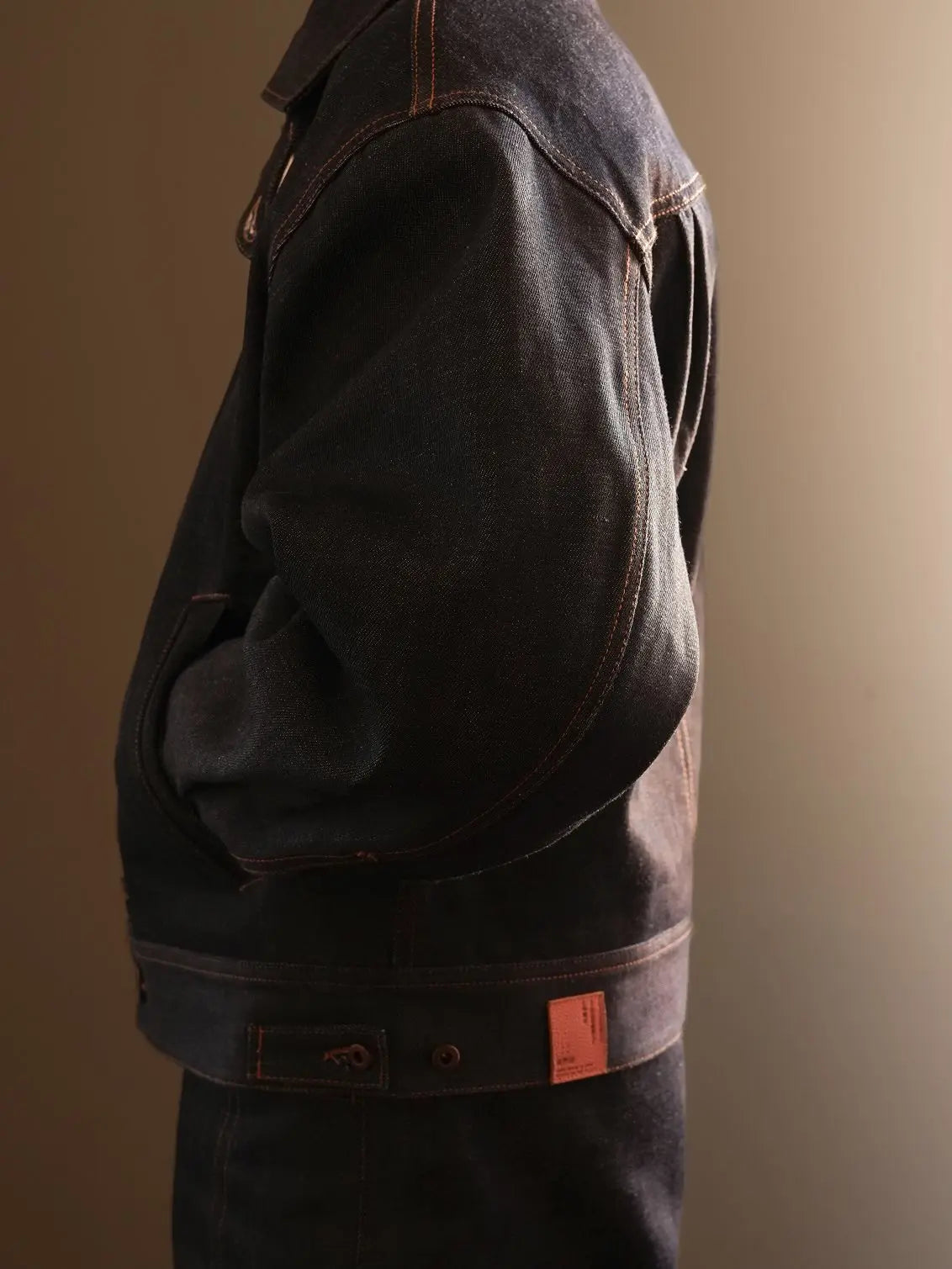 Irregular Button Design Denim Jacket