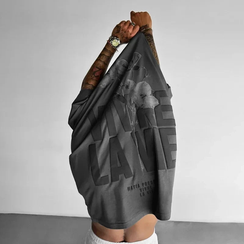 Streetwear Floral Print Oversized T-Shirt
