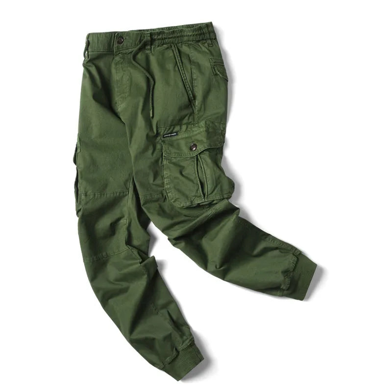 Elastic Waist Military Jogger Pants